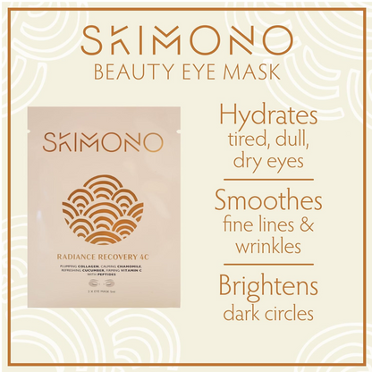Pack of 2 Skimono Beauty Eye Masks Radiance Recovery