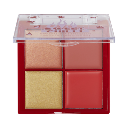 Sweet Chilli Cream Blush & Highlight Quad