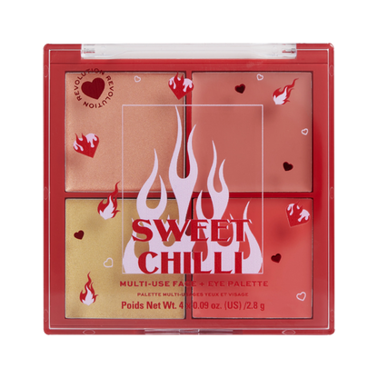 Sweet Chilli Cream Blush & Highlight Quad