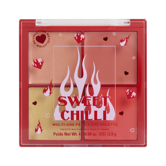 Sweet Chilli Cream Blush & Highlight Quad