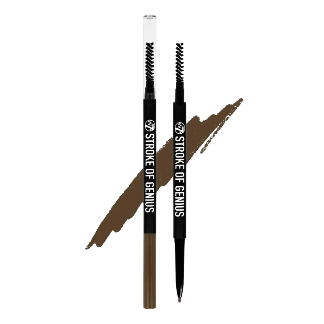W7 STROKE OF GENIUS MICROBLADE EYEBROW PENCIL - DARK BROWN